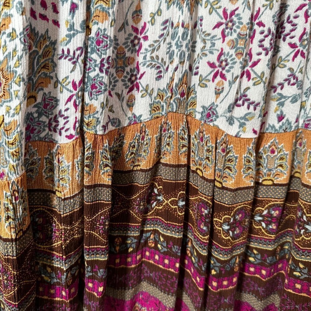Patrons of Peace Women’s Bohemian Floral Maxi Dress - Picture 8 of 10